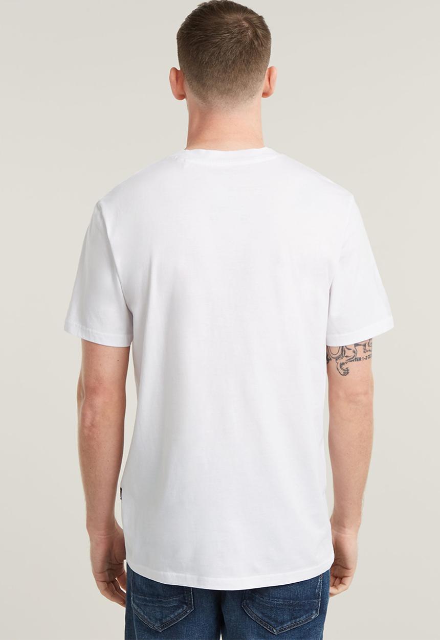 G-STAR - Topography chest gr slim r t - white