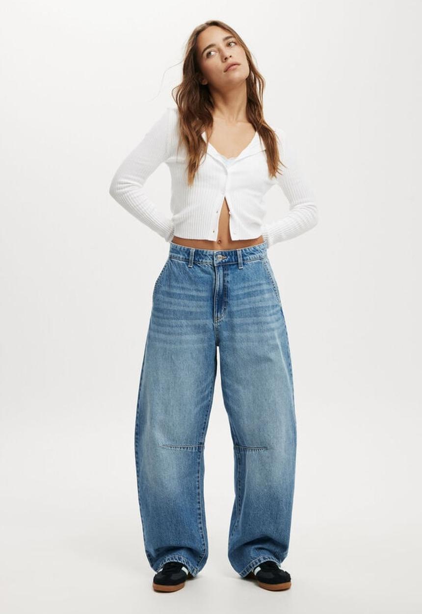 Cotton On - Barrel jean - saltwater blue