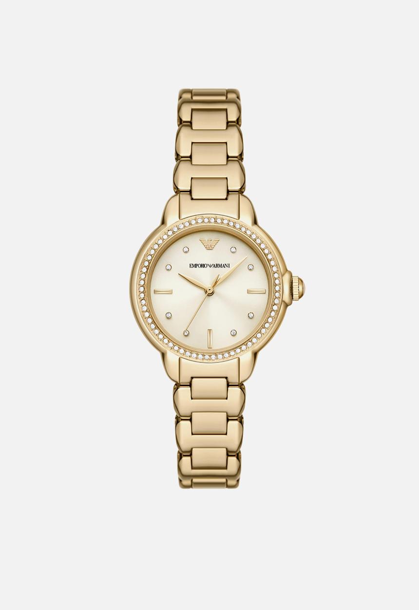 Armani - Mia Three-Hand stainless steel watch AR11609 - gold