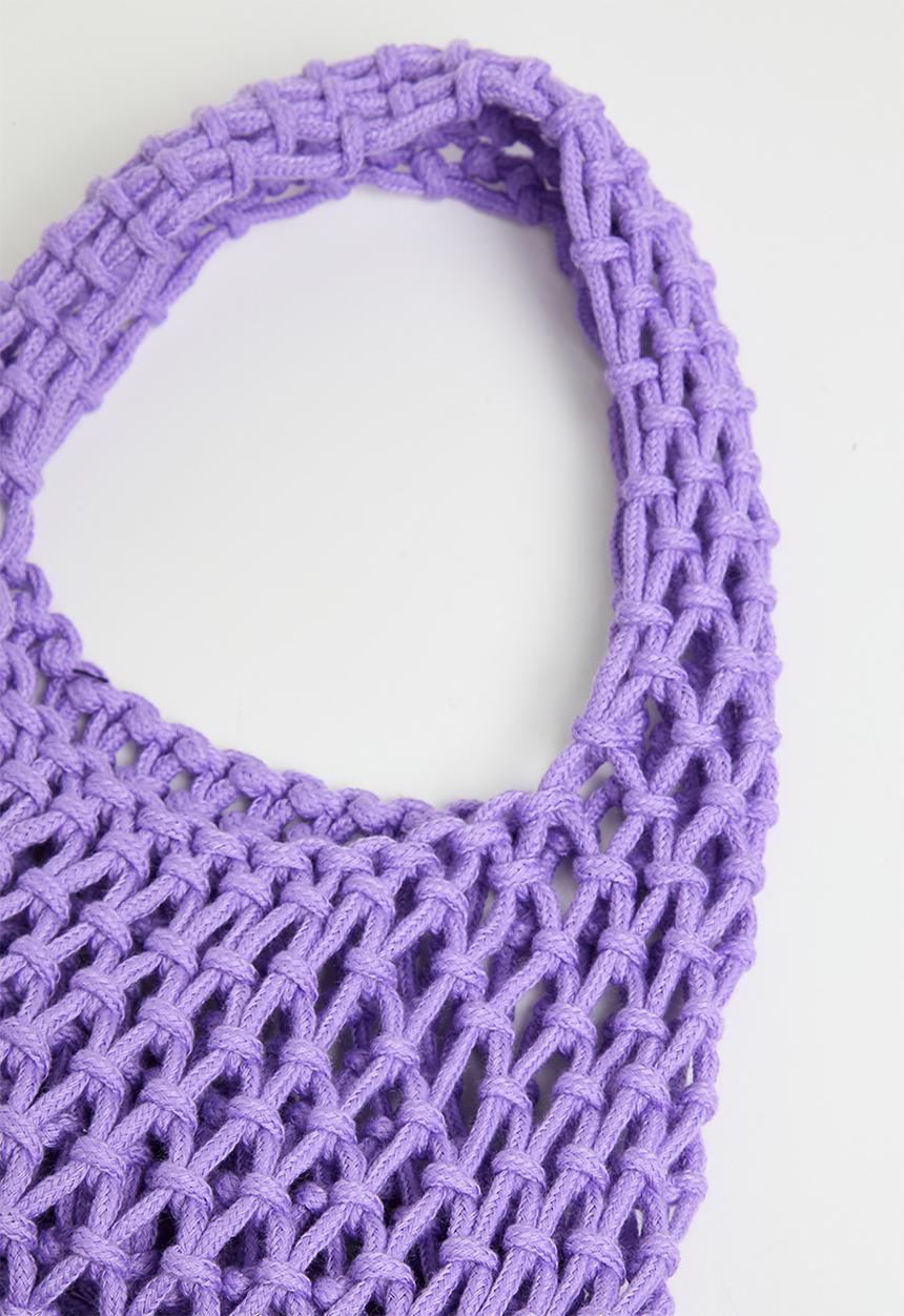 Pop Candy - Crochet tote bag-purple