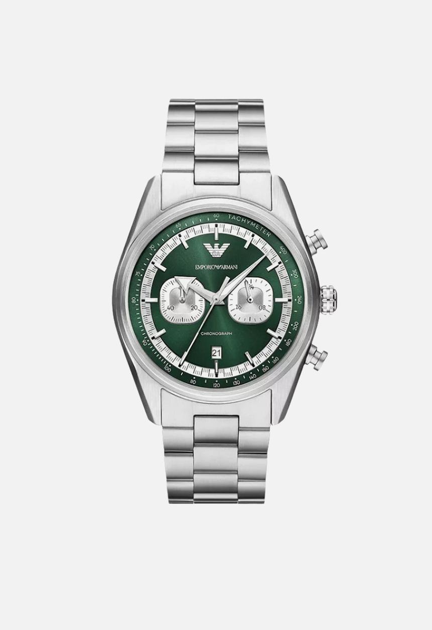 Armani - Chronograph Stainless Steel Watch AR11637 - silver