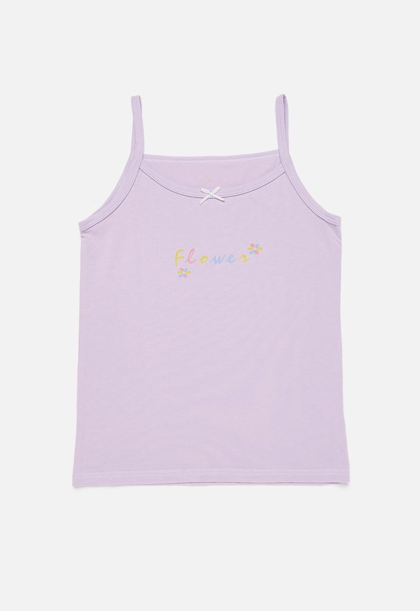Pop Candy - 2 Pack cami set-lilac & white