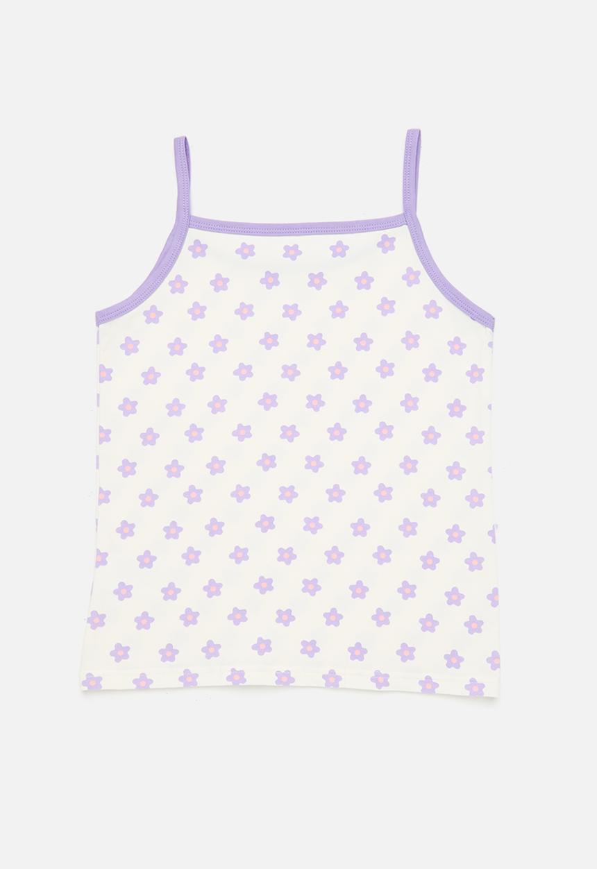 Pop Candy - 2 Pack cami set-lilac & white