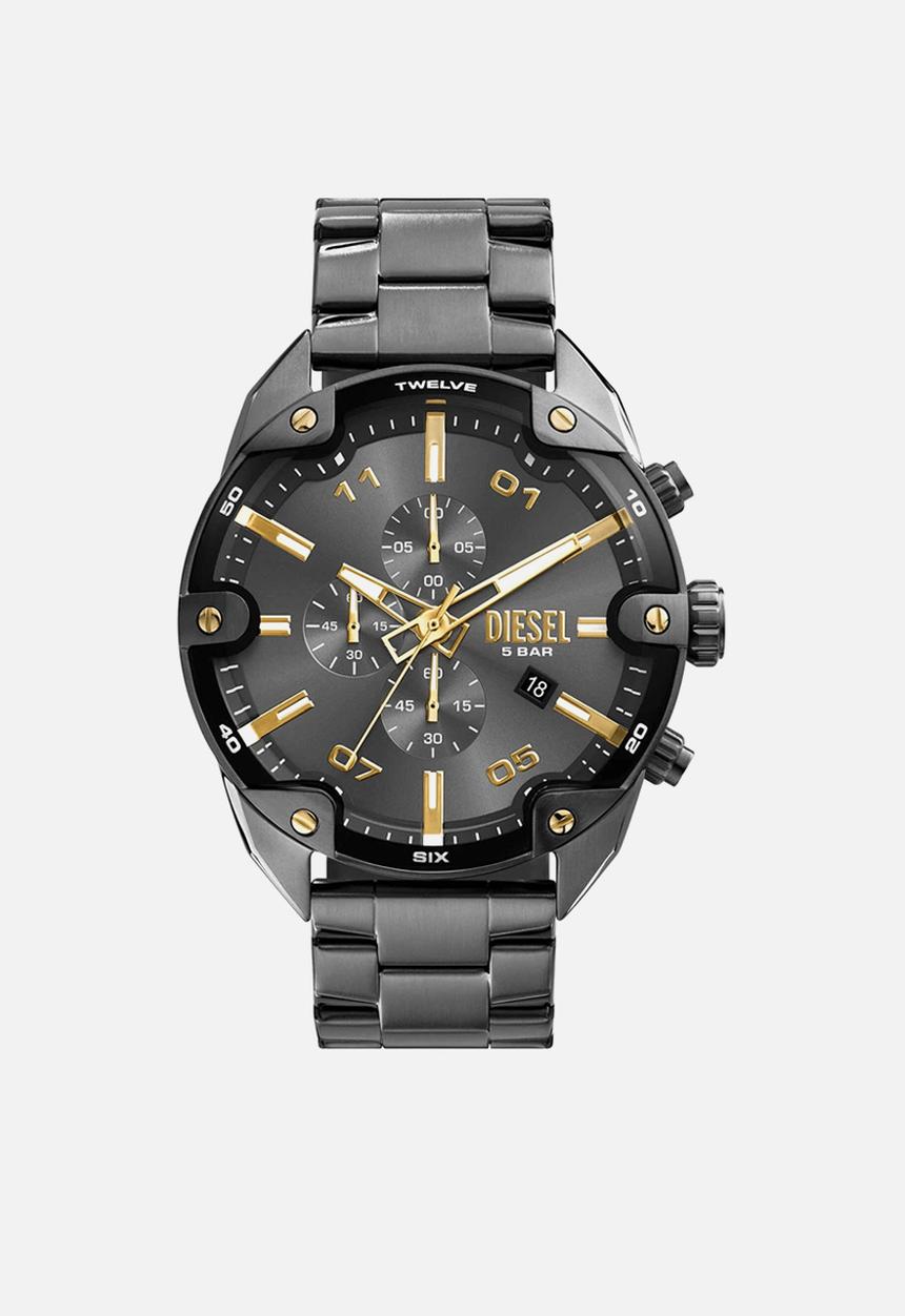 Diesel  - Spiked chronograph DZ4669 - gunmetal
