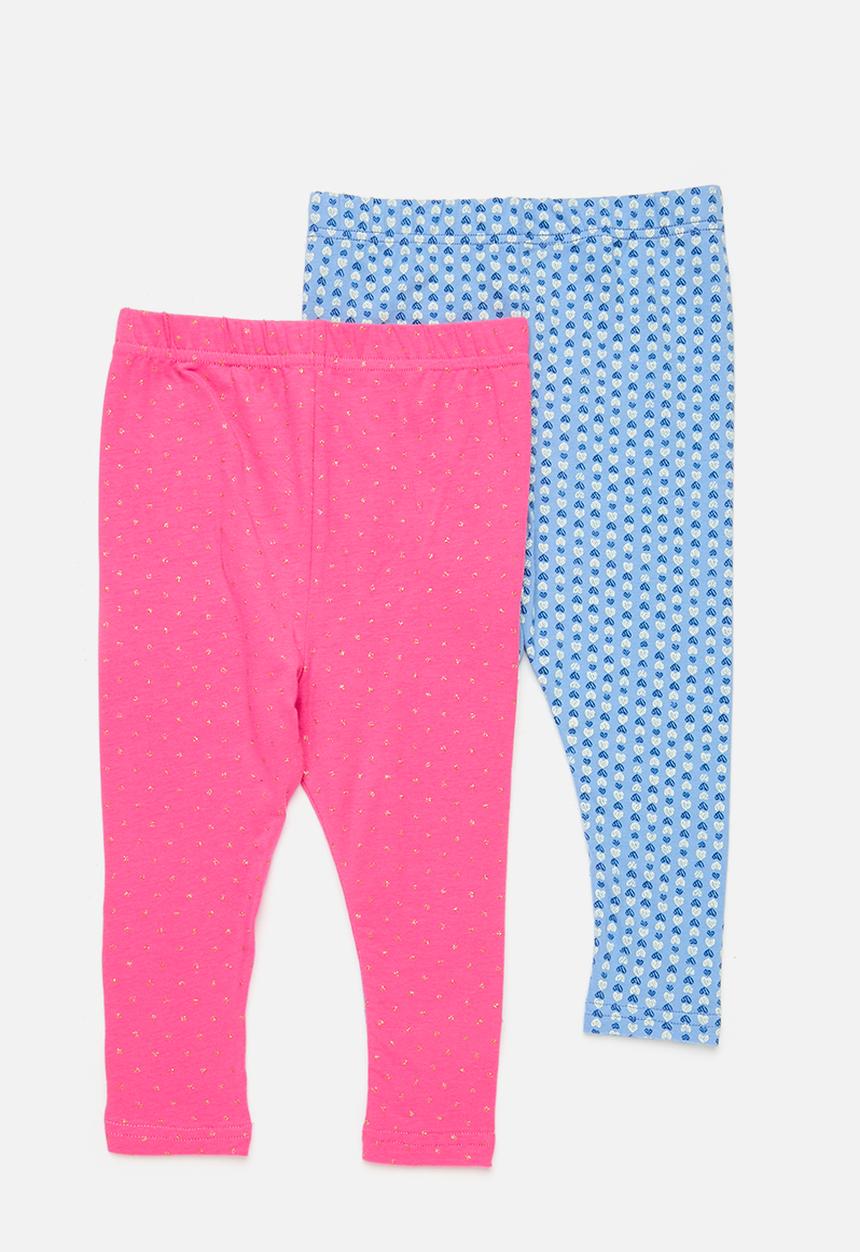Pop Candy - 2 Pack legging -pink & blue