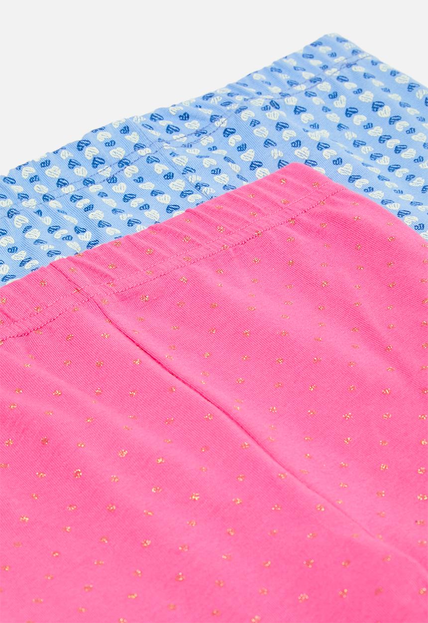 Pop Candy - 2 Pack legging -pink & blue