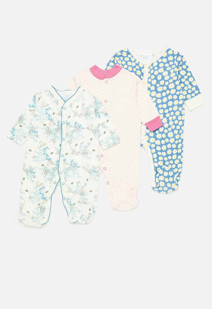 Pop Candy - 3 Pack sleepsuit set - multi