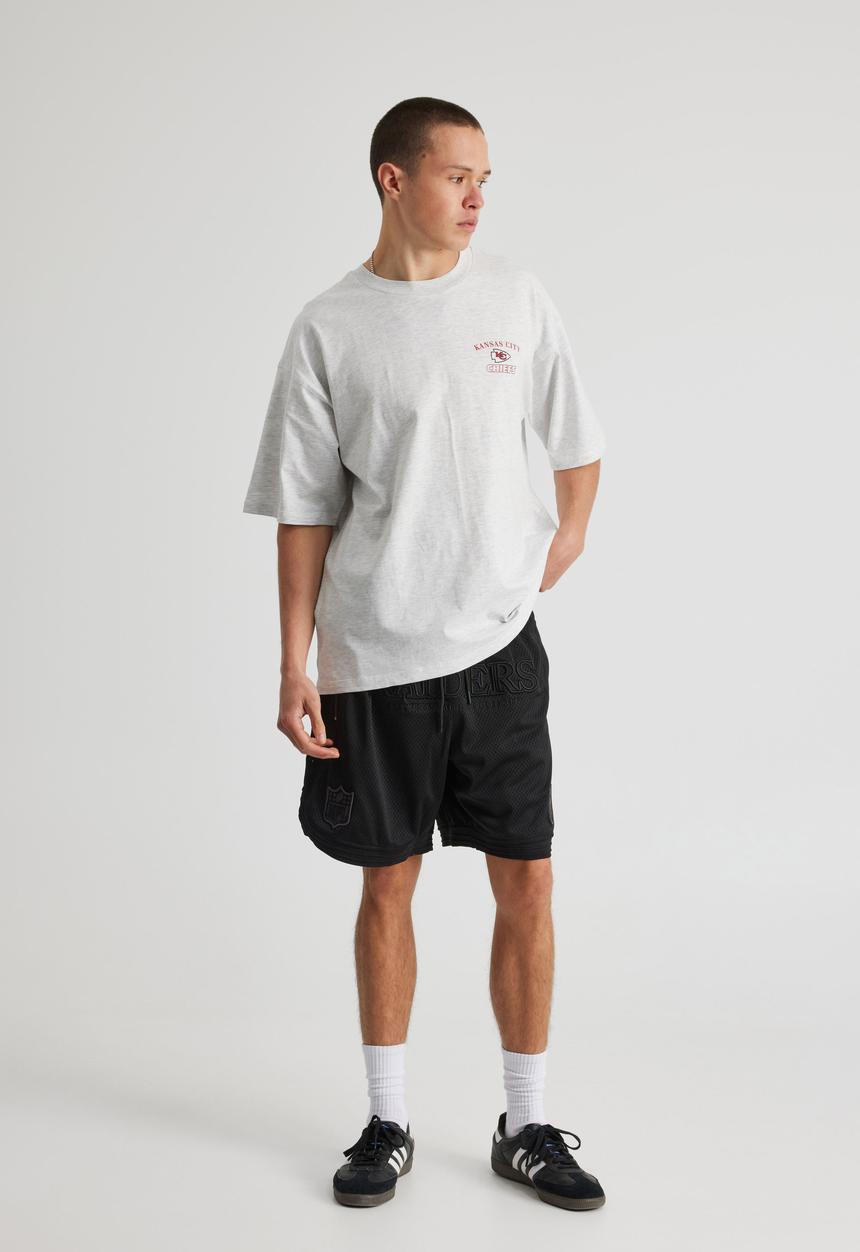 Factorie - Nfl Basketball Short - Lcn Nfl Black/Raiders New Stealth