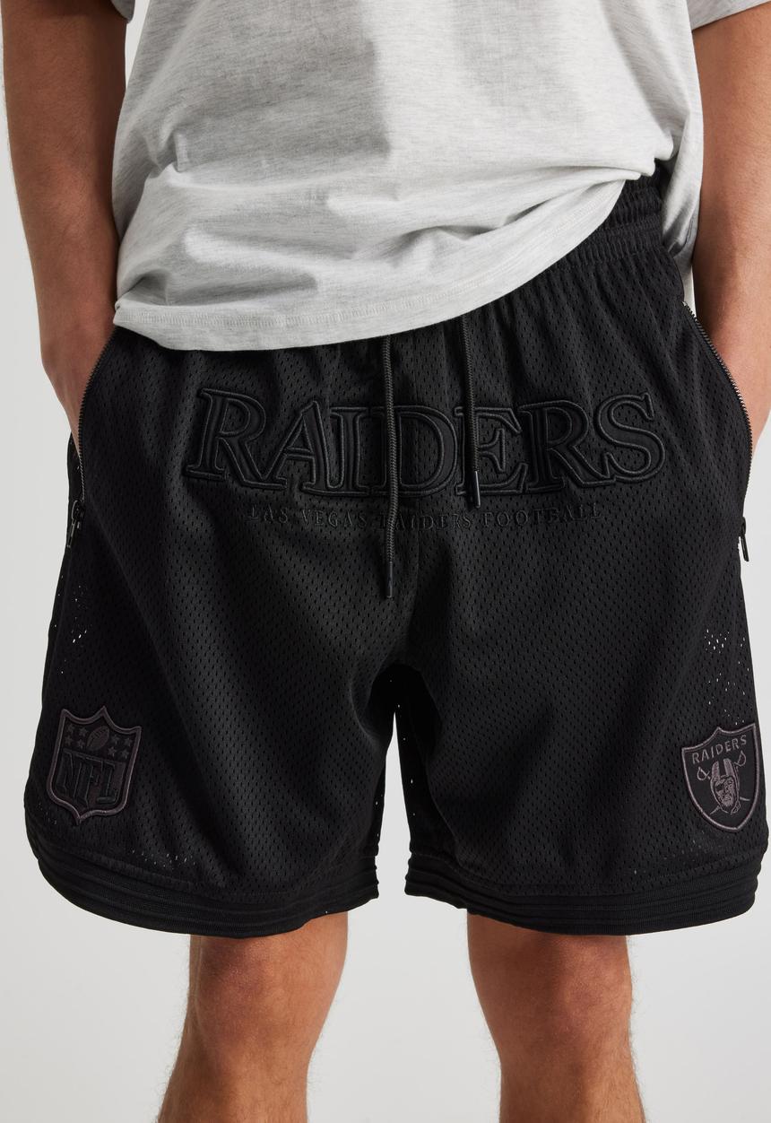 Factorie - Nfl Basketball Short - Lcn Nfl Black/Raiders New Stealth