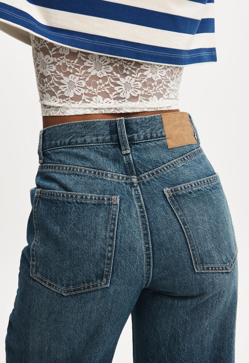 Cotton On - Straight crop jean - pure blue