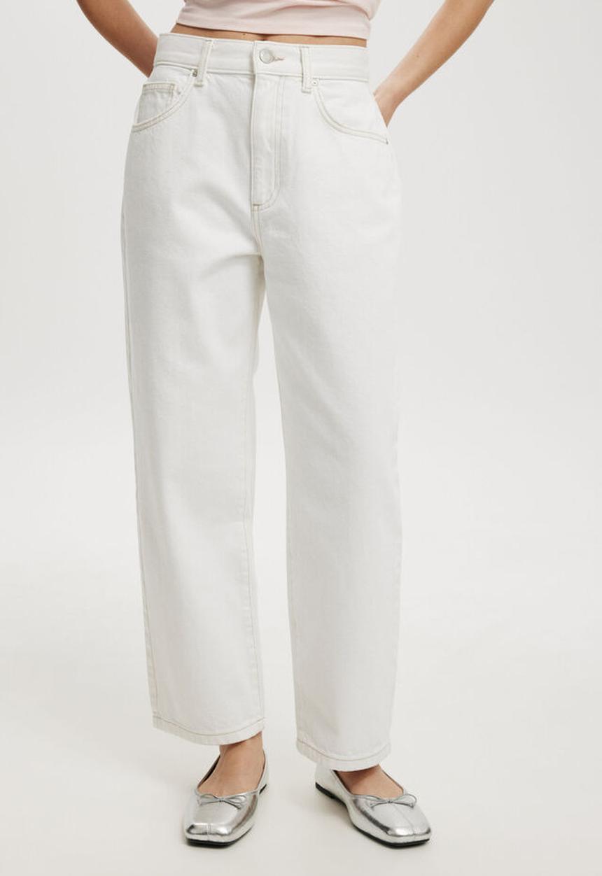 Cotton On - Straight crop jean - vintage white