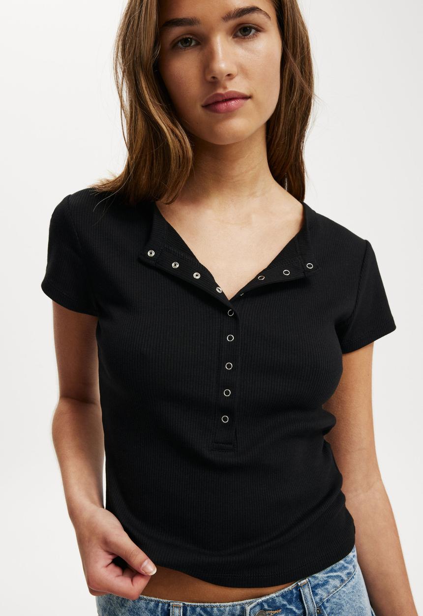 Cotton On - Christy Henley Tee - Black