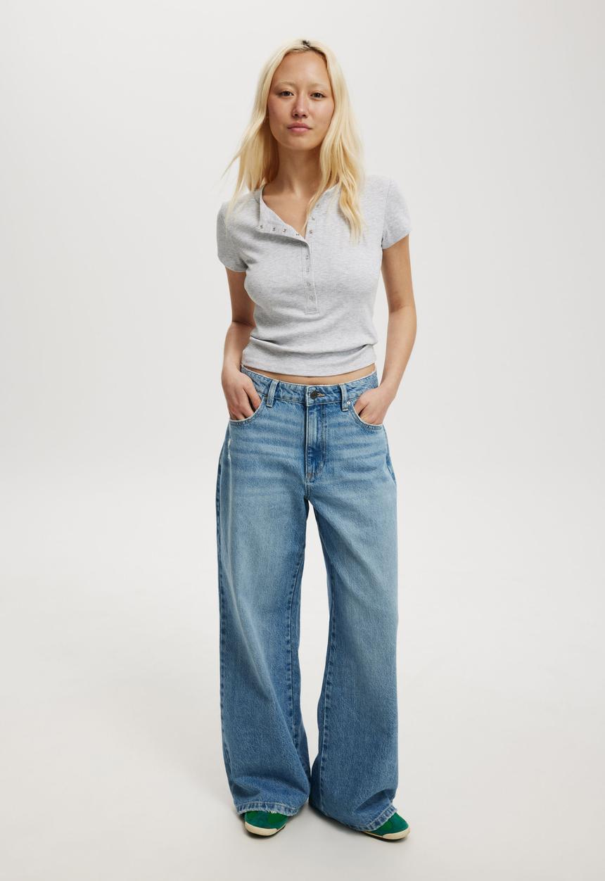 Cotton On - Christy Henley Tee - Grey Marle