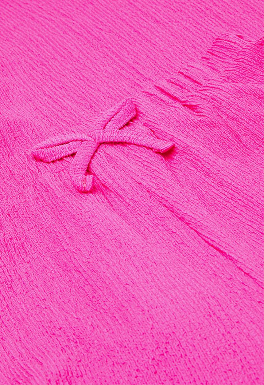 Pop Candy - Frilled sleeve set - neon pink