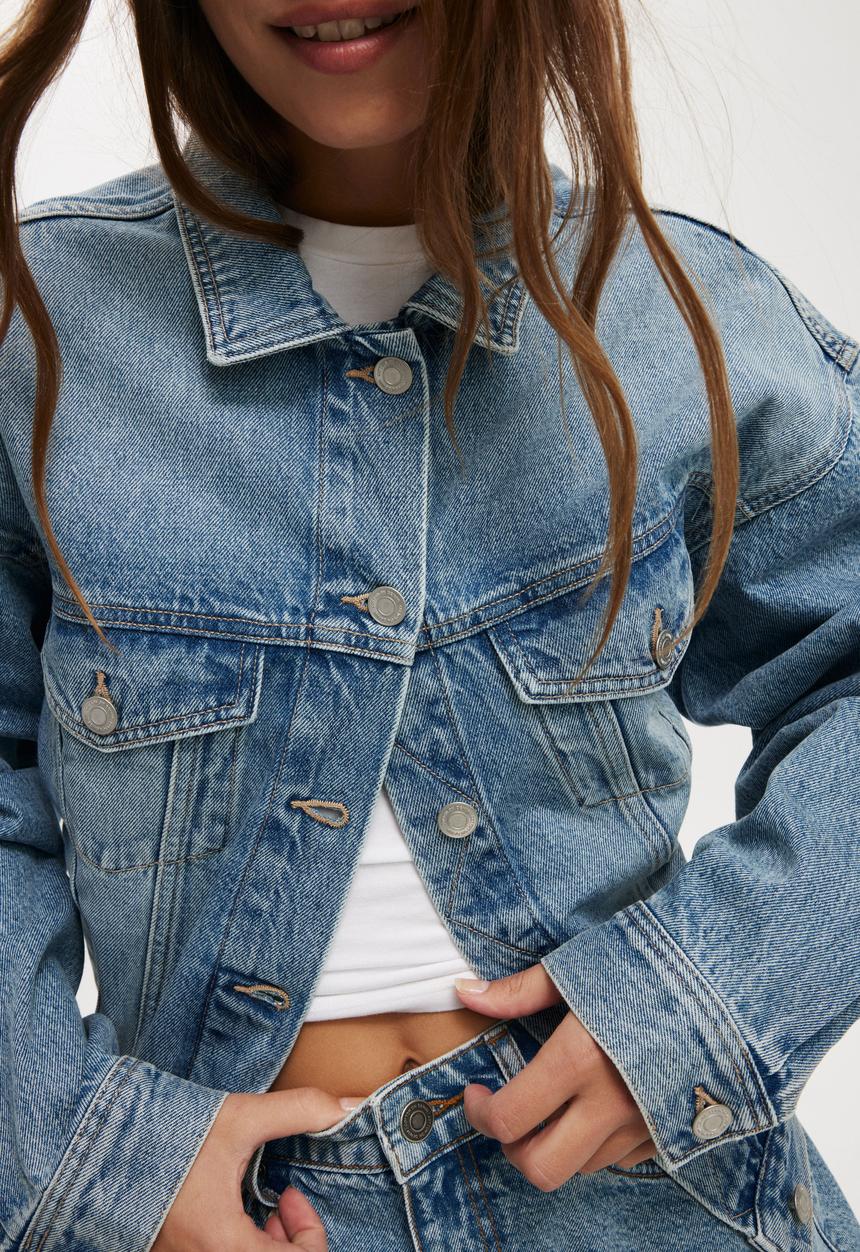 Cotton On - Original Denim Jacket - Gemini Blue