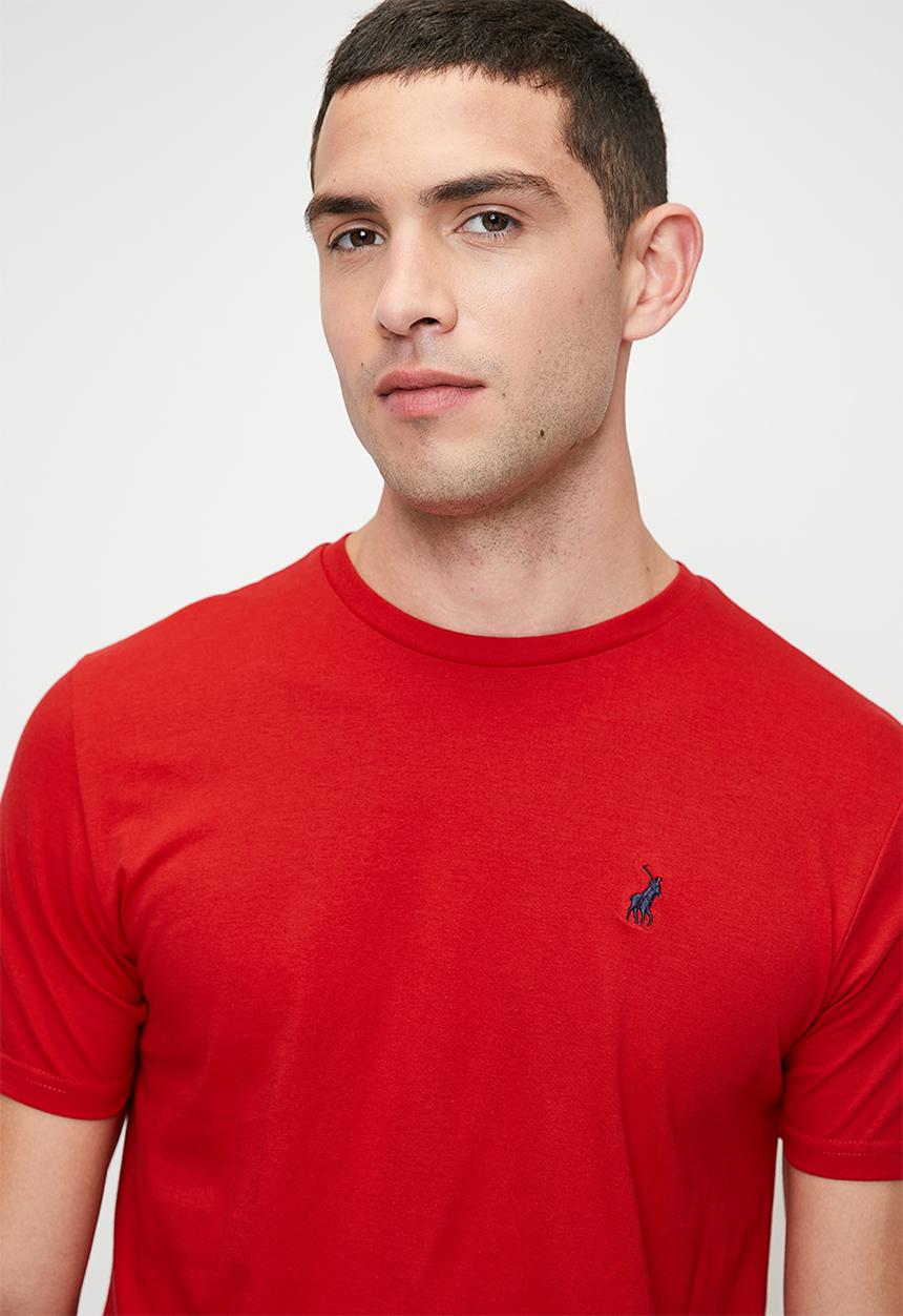 POLO - Essential Crew Neck Short Sleeve Tee - Red