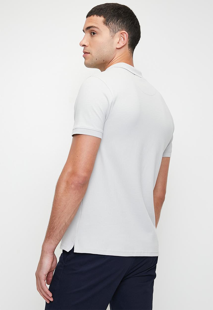 POLO - Essential Pique Short Sleeve Golfer - Grey