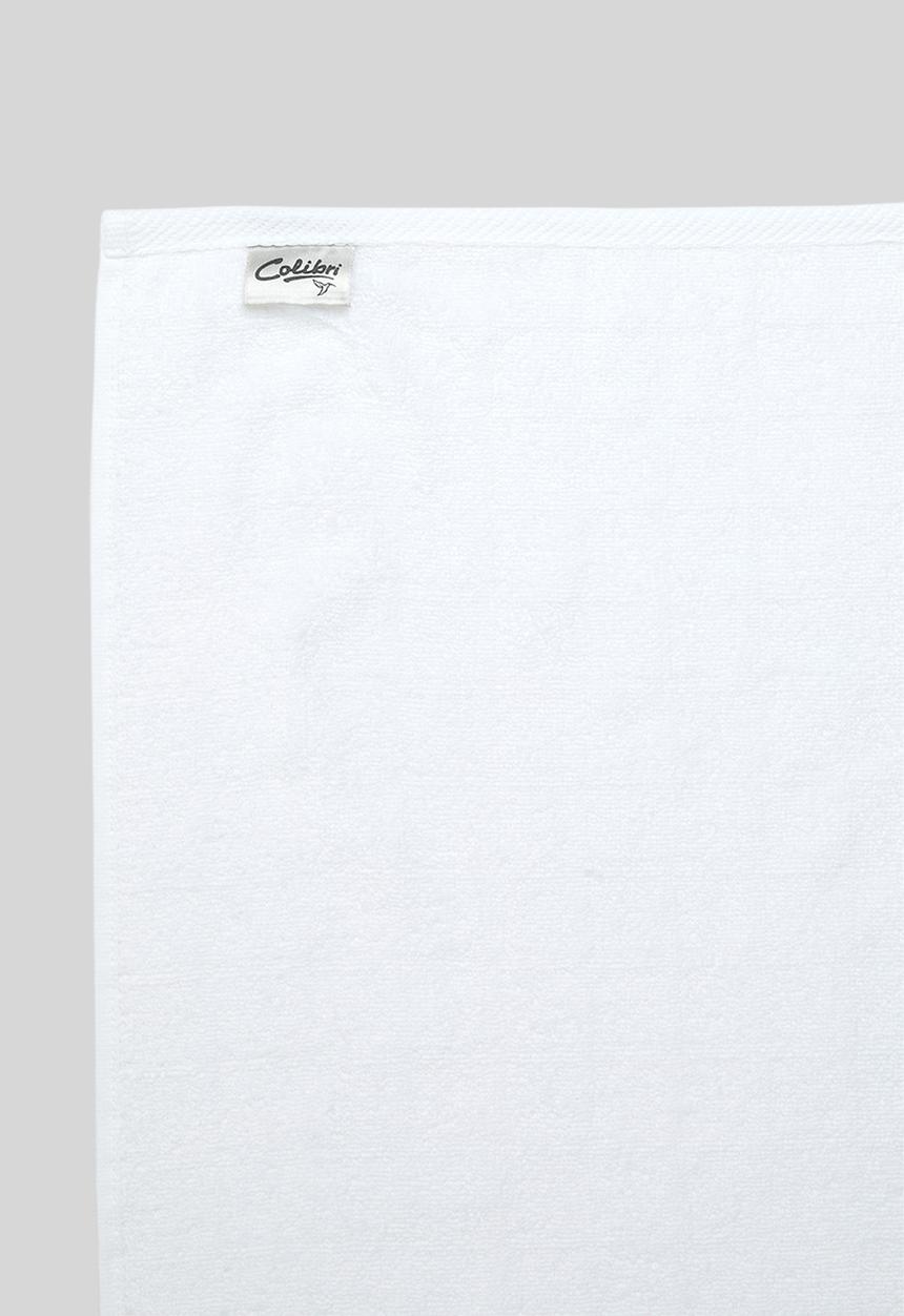 Colibri - Grid Check Zero Twist Towel - White