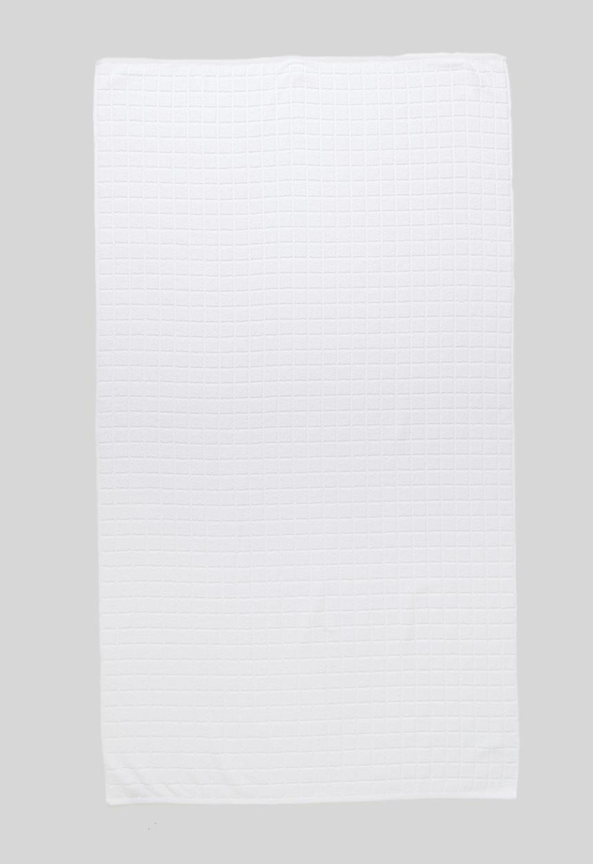 Colibri - Grid Check Zero Twist Towel - White