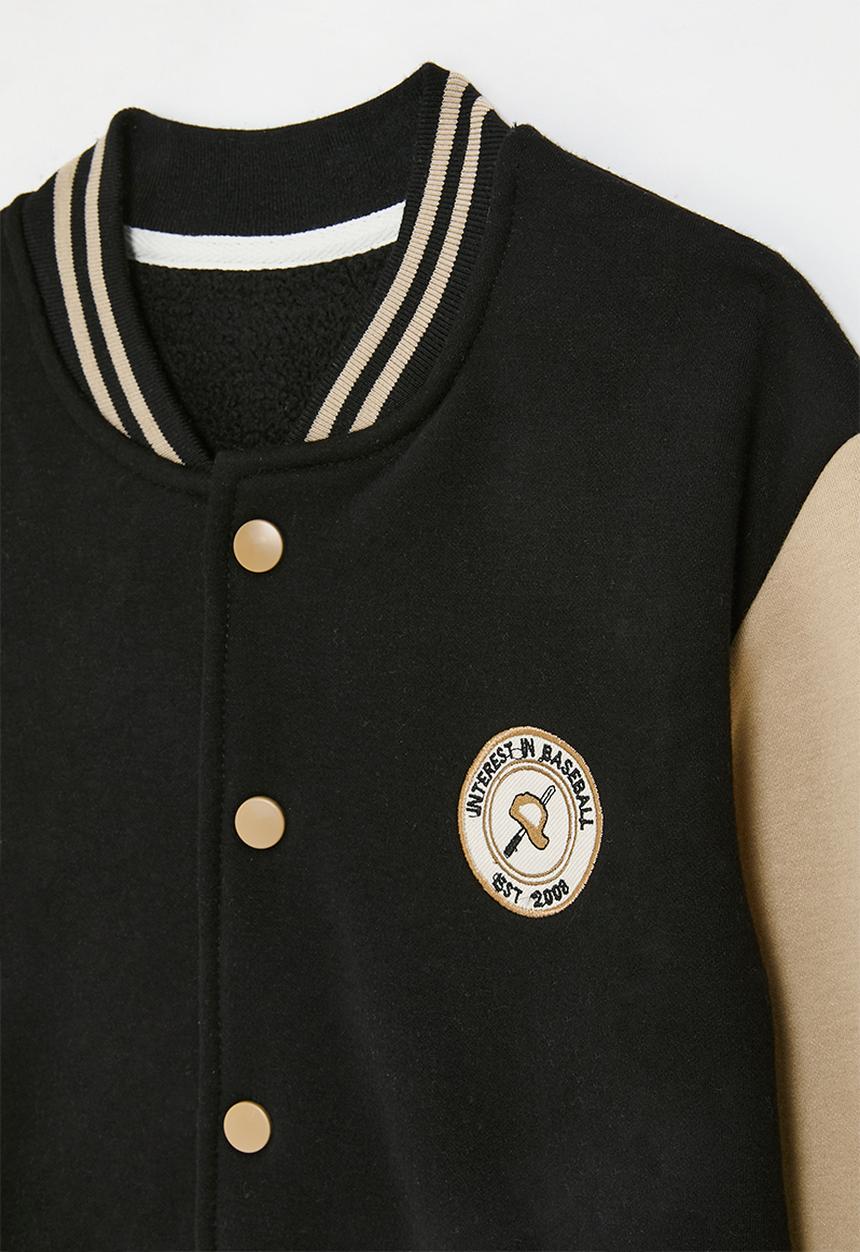 Pop Candy - Baseball jacket - brown & black