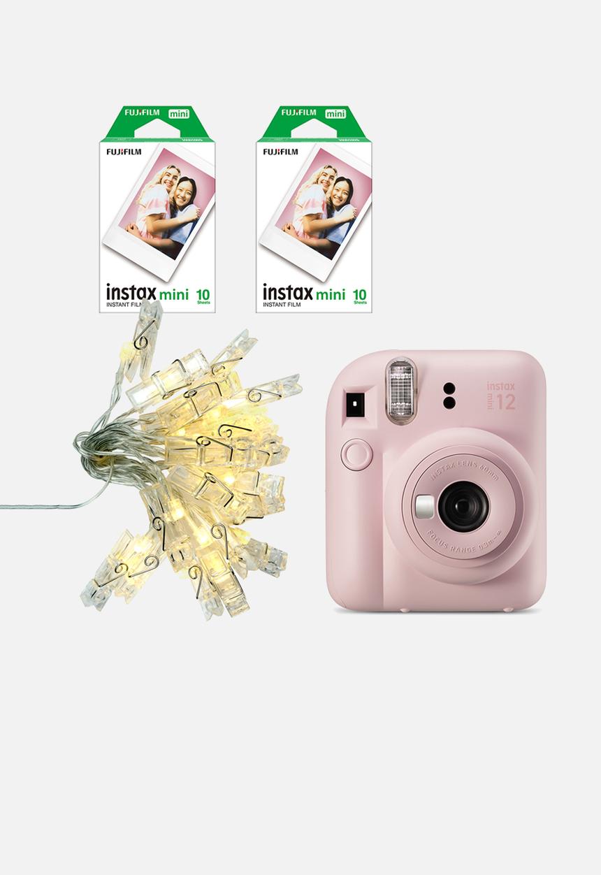 Fujifilm - Instax Cam mini 12 Blossom Pink LFI (cam, case, 2 films, lights)