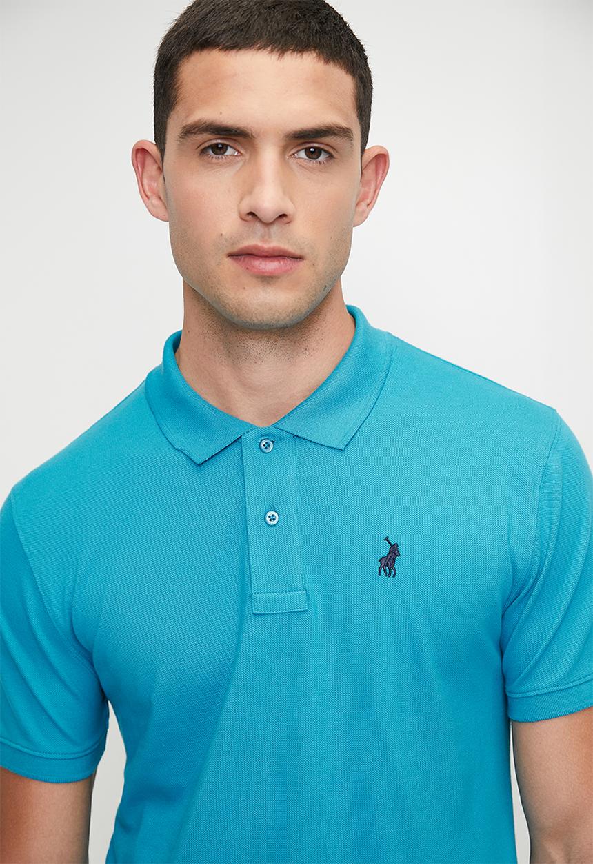 POLO - Essential Pique Ss Golfer - Blue