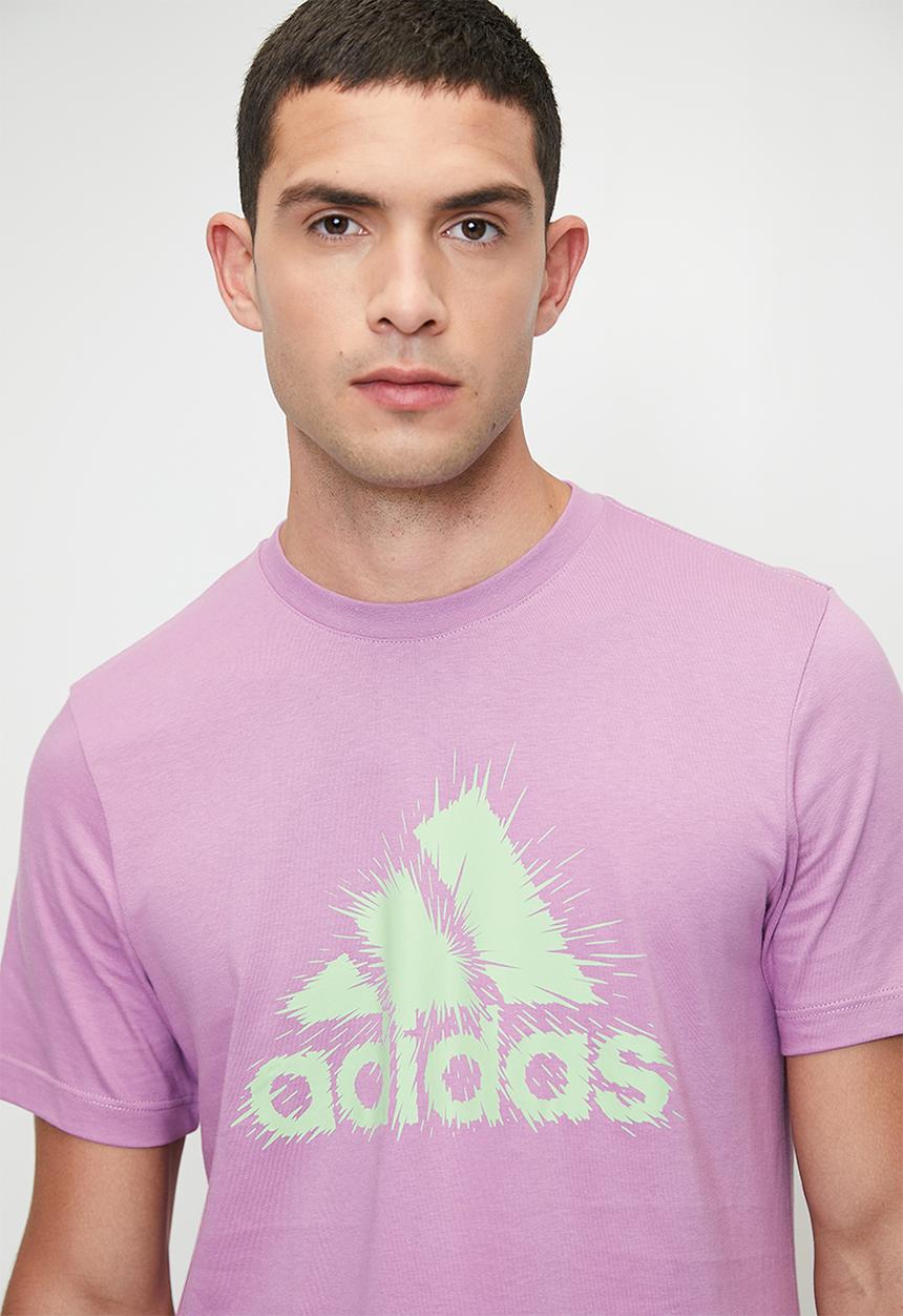 adidas Performance - khols brand tee - preloved purple