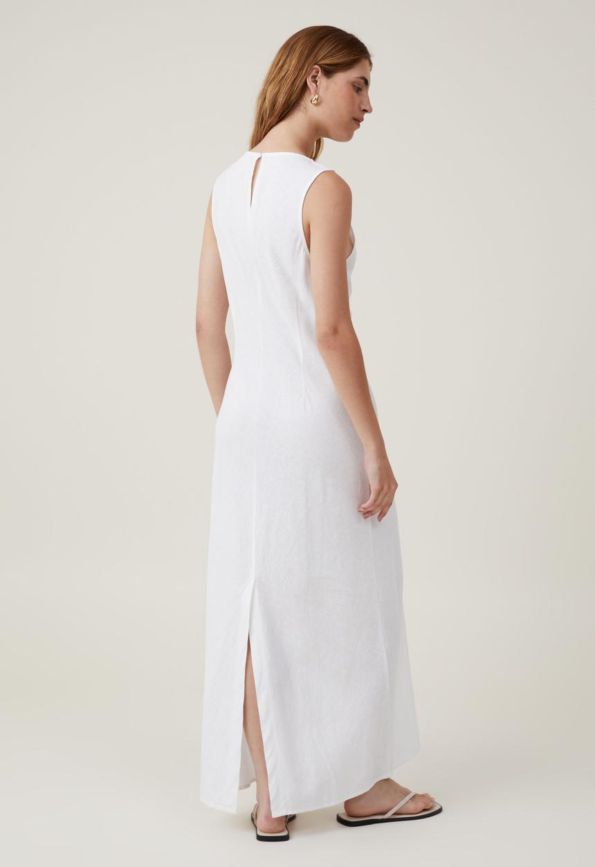 Cotton On - Haven high neck maxi dress - white