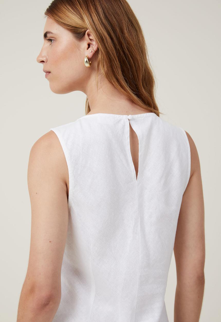 Cotton On - Haven high neck maxi dress - white