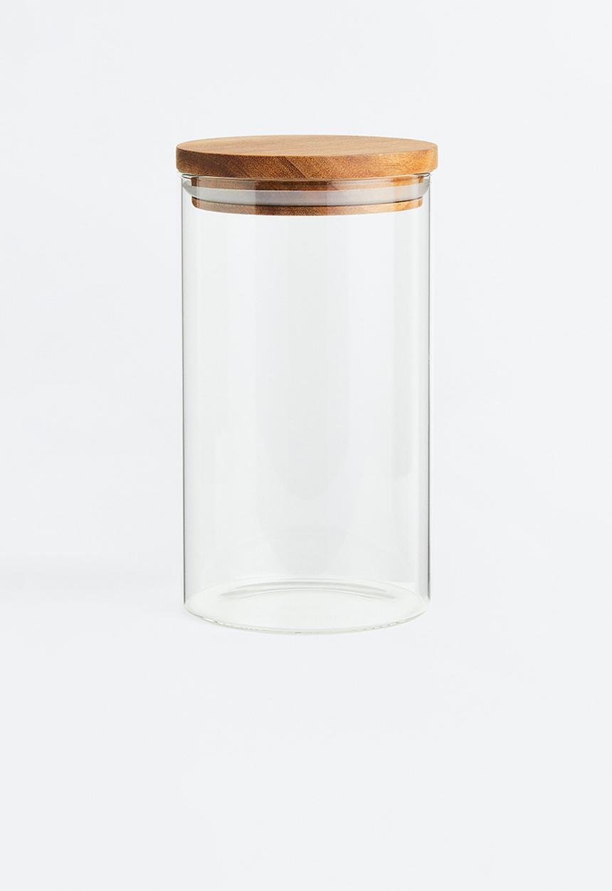 H&M - Glass jar with lid - Transparent