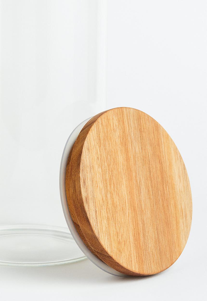 H&M - Glass jar with lid - Transparent