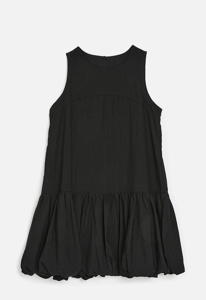 Pop Candy - Bubble hem dress - black