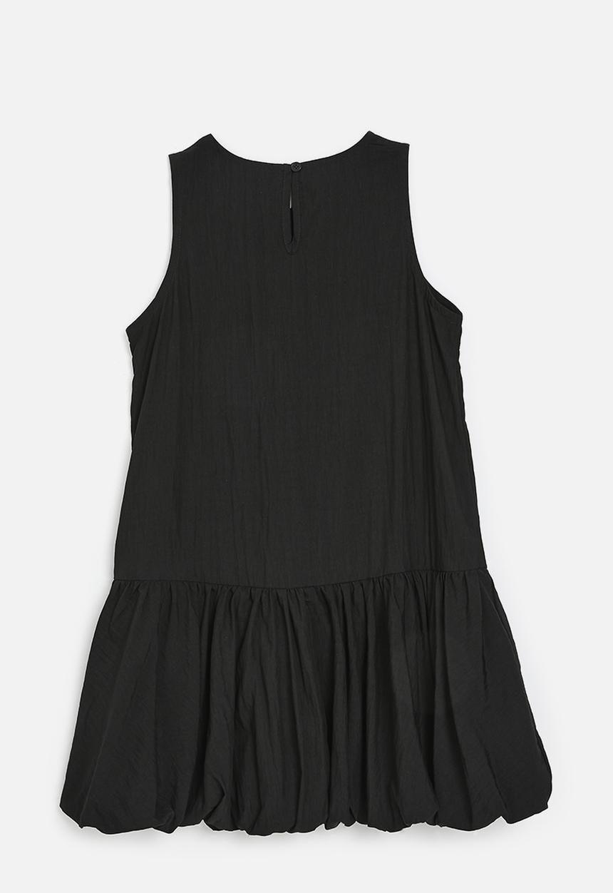 Pop Candy - Bubble hem dress - black