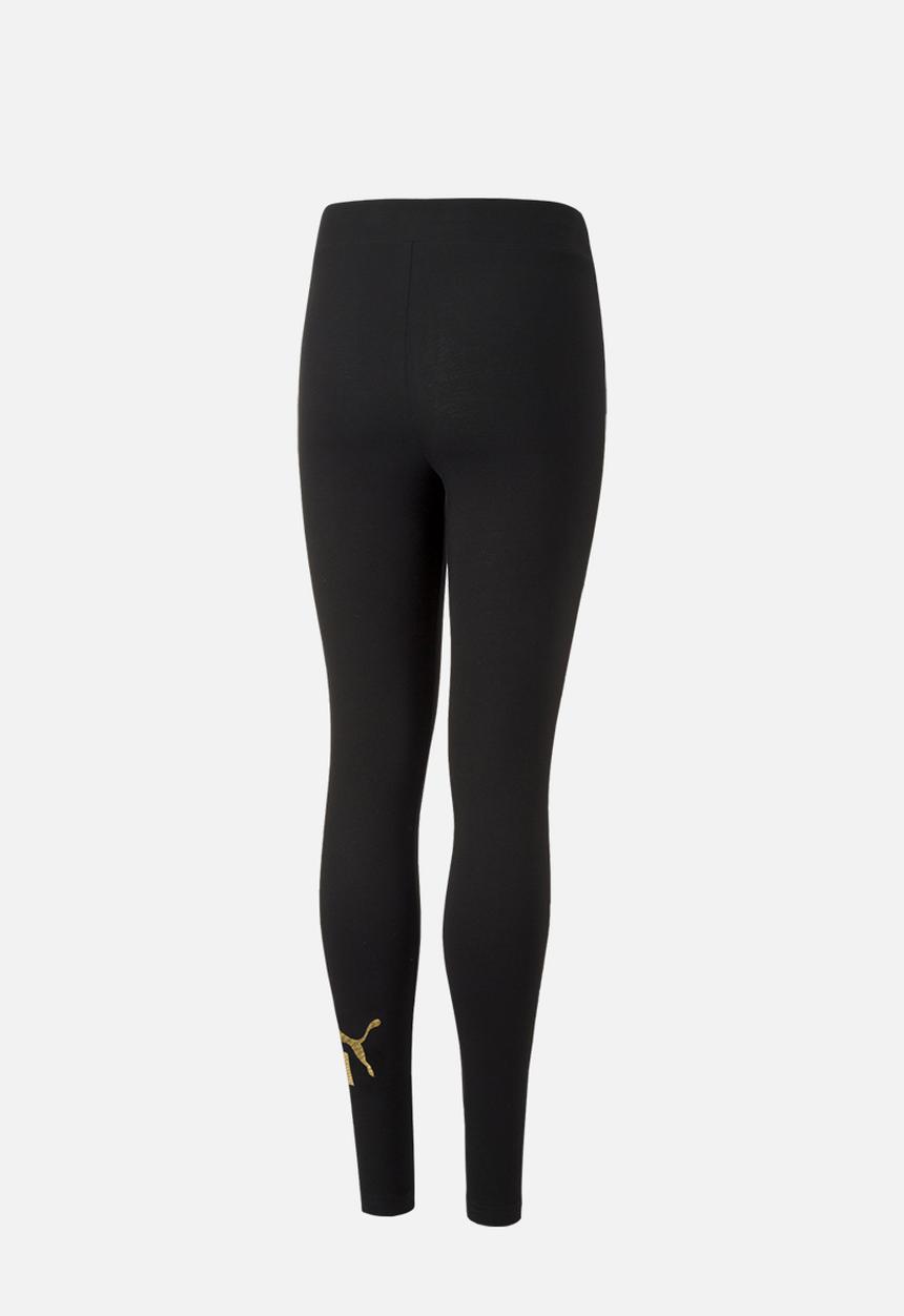PUMA - Ess+ Logo Leggings G - Puma Black-Gold