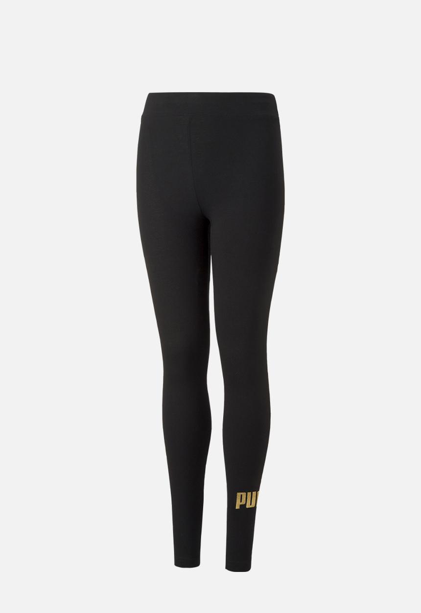 PUMA - Ess+ Logo Leggings G - Puma Black-Gold