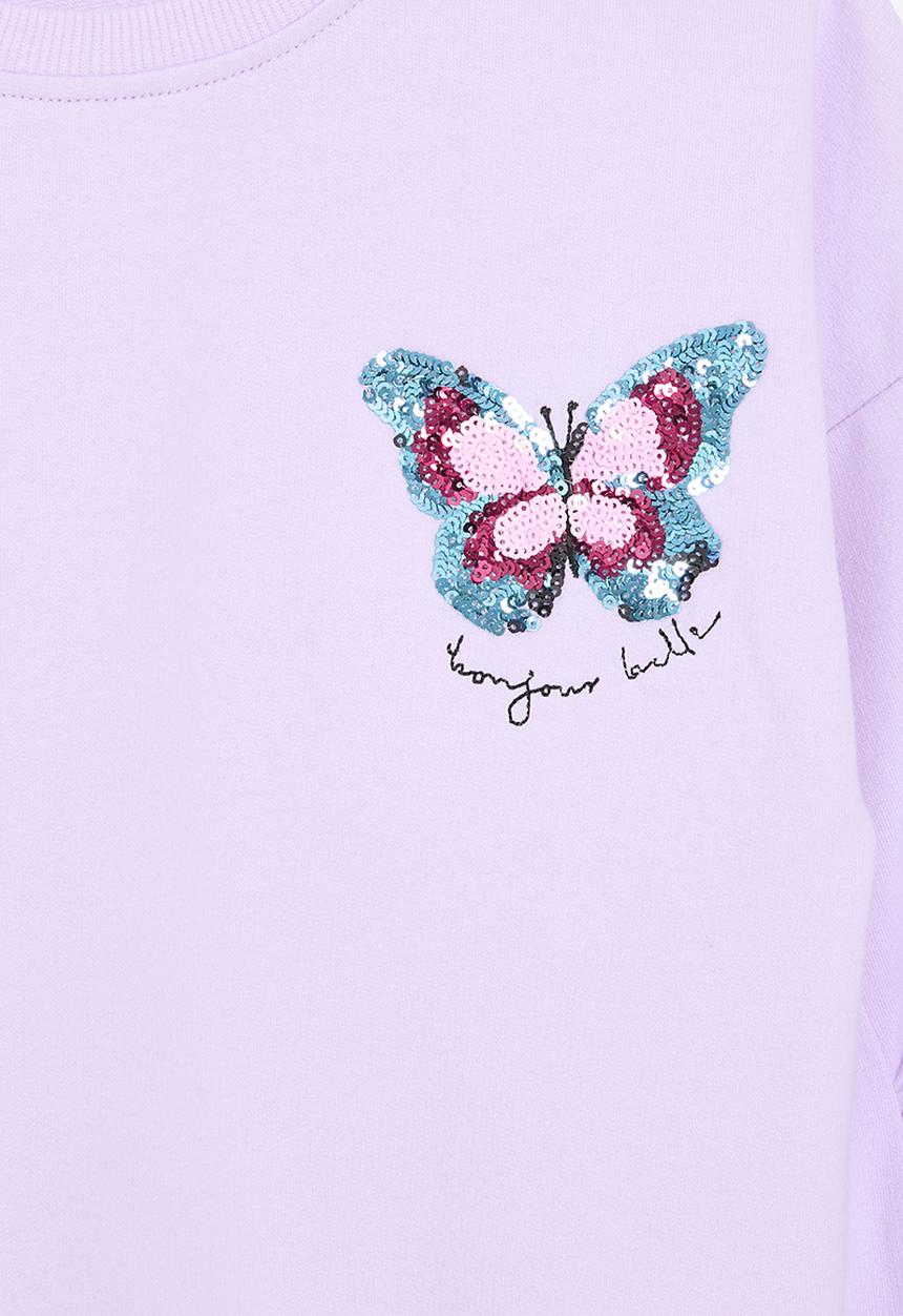 Pop Candy - Butterfly print top - lilac