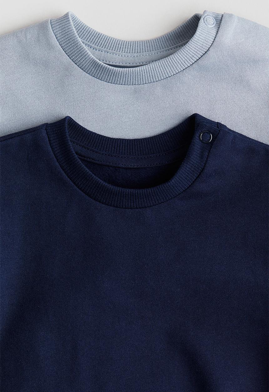 H&M - 2-pack cotton sweatshirts - blue