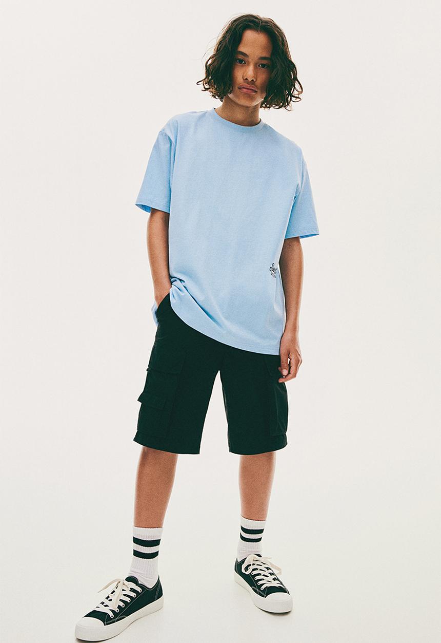H&M - Cotton jersey T-shirt - blue,multi