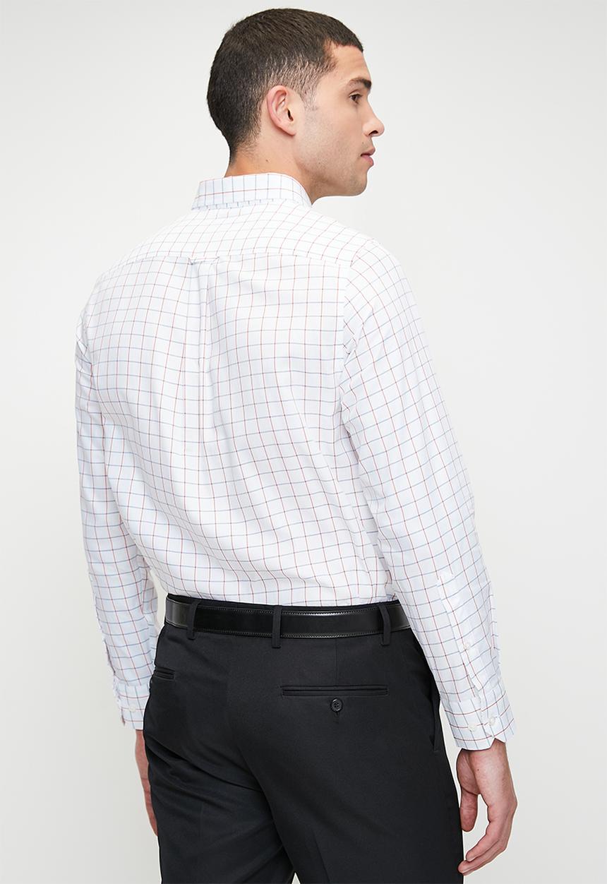 Pringle of Scotland - Ezekiel long sleeve classic shirt - white