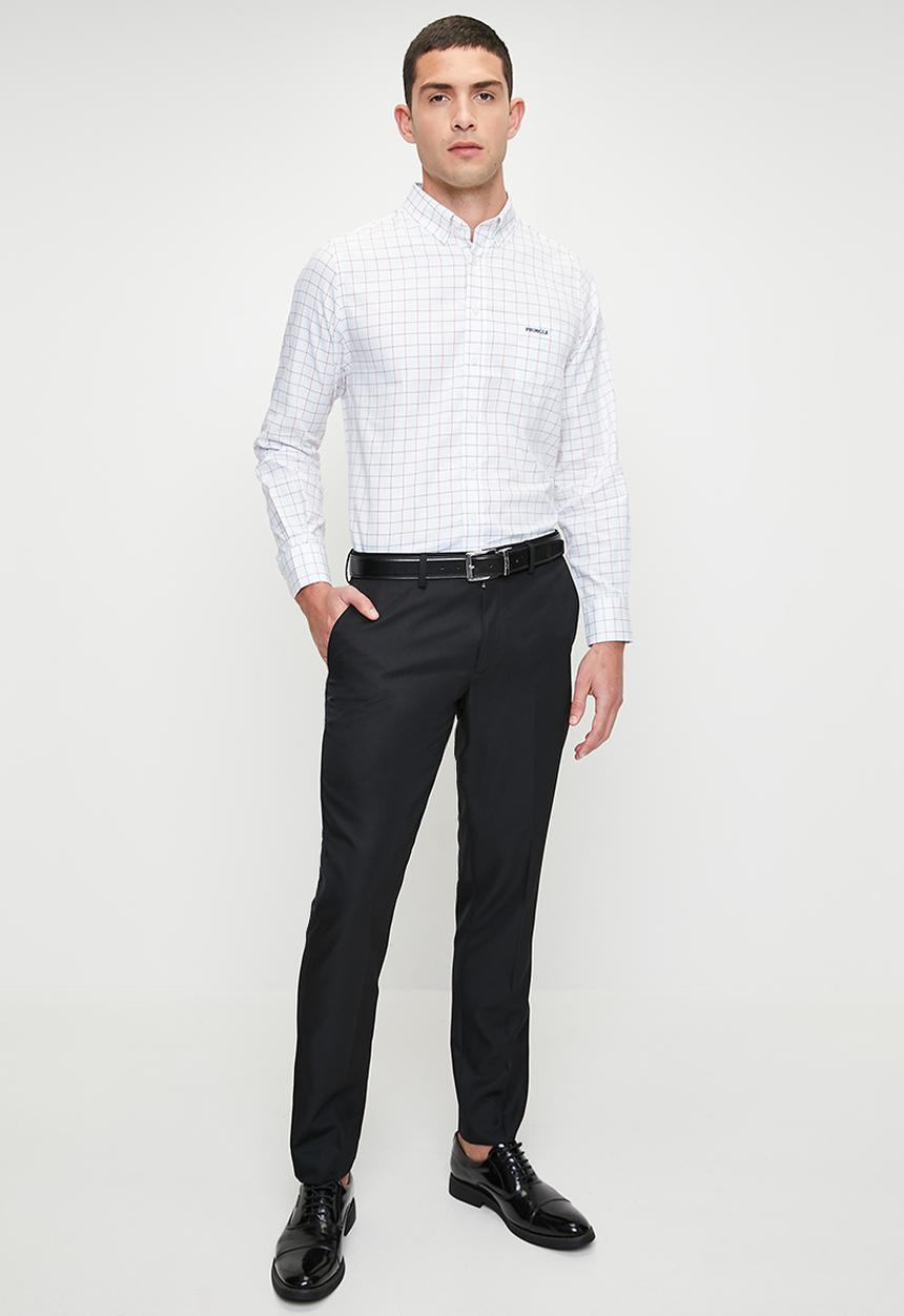 Pringle of Scotland - Ezekiel long sleeve classic shirt - white