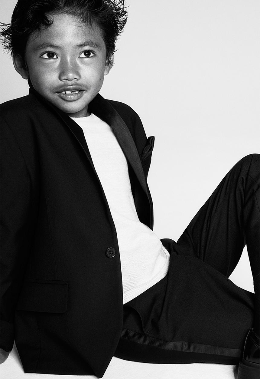 H&M - Tuxedo trousers - black
