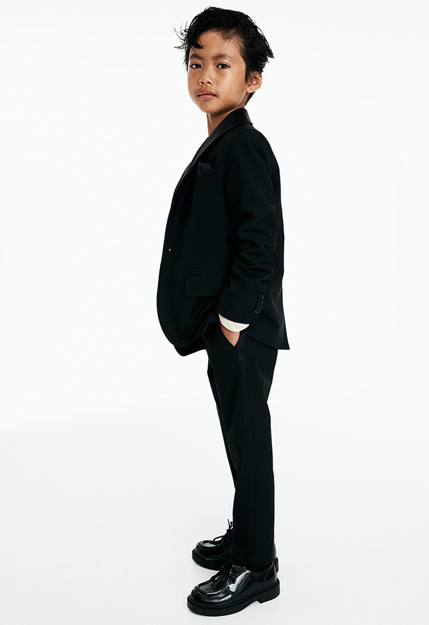 H&M - Tuxedo trousers - black