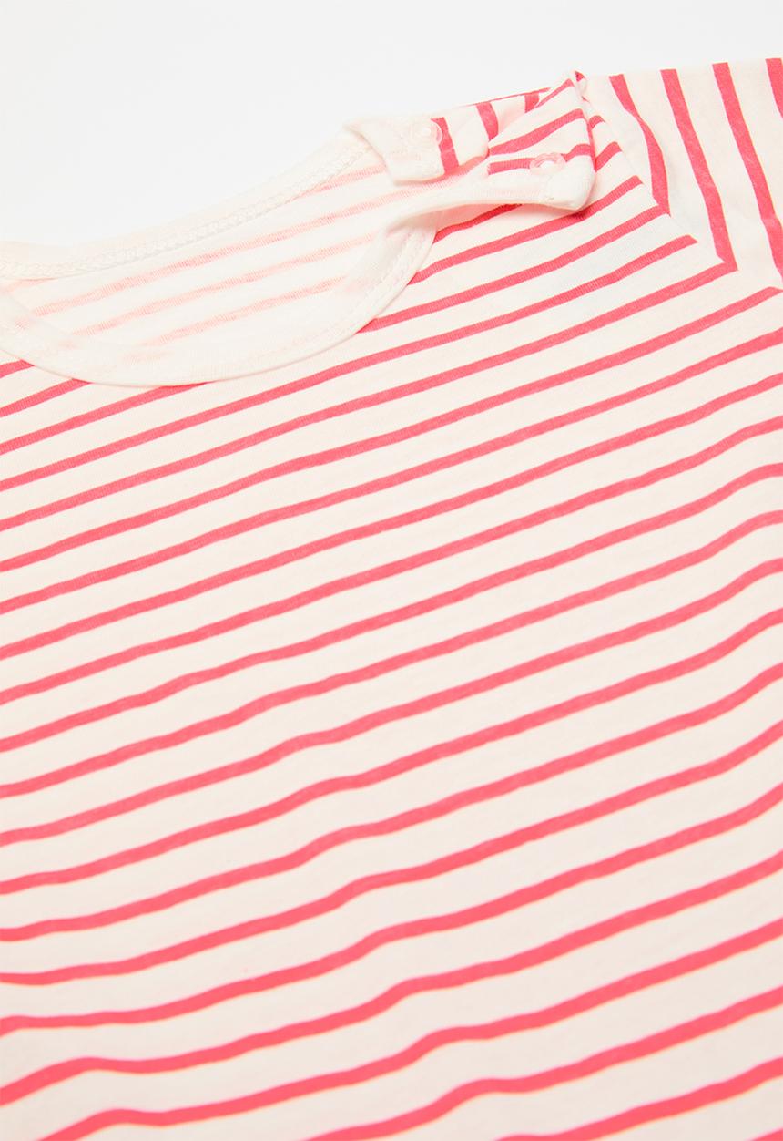 Pop Candy - Striped romper - red & white