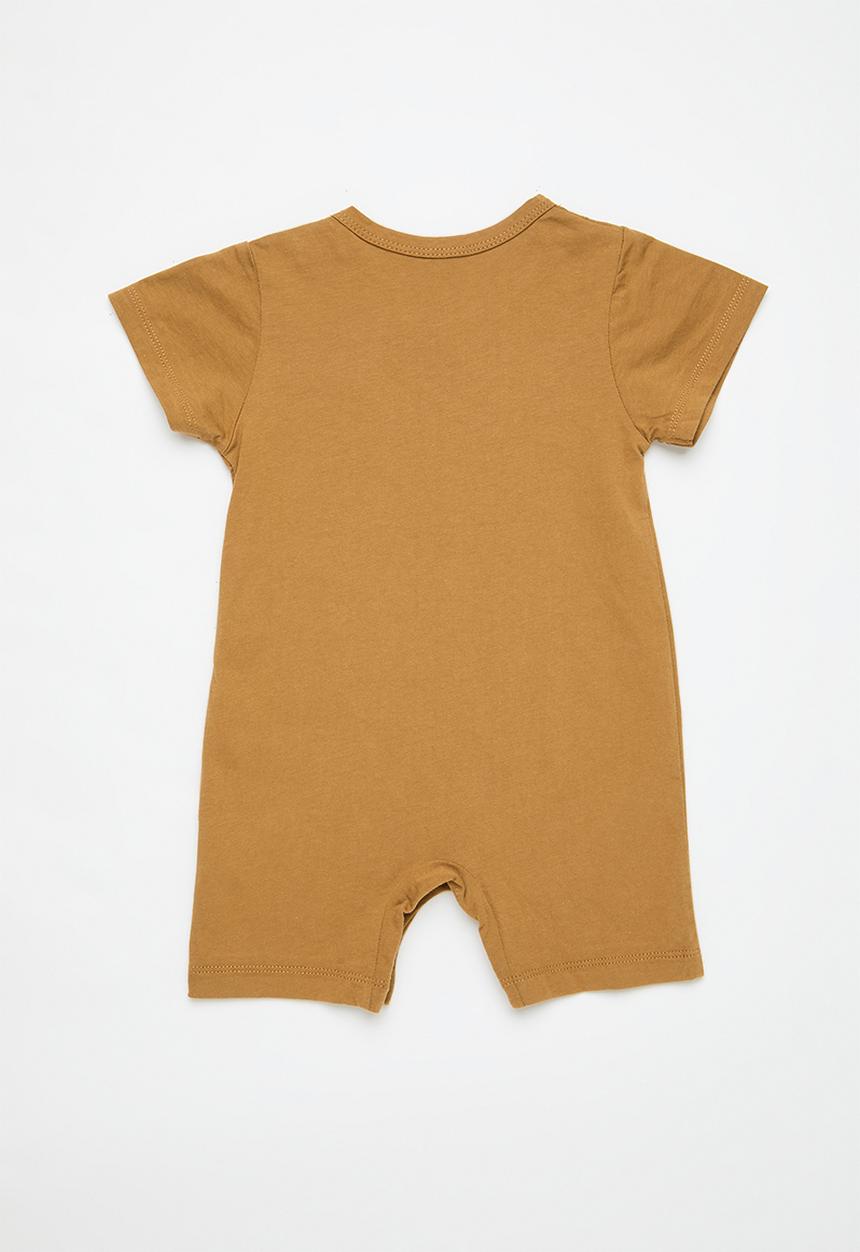 Pop Candy - Printed romper-brown