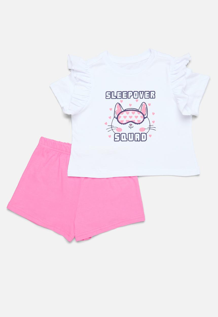 Pop Candy - Pj set - white/pink