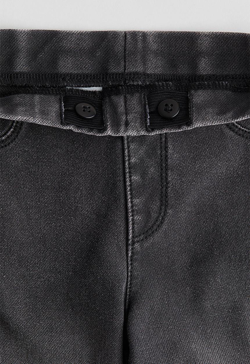 H&M - Wide denim-look trousers - dark grey