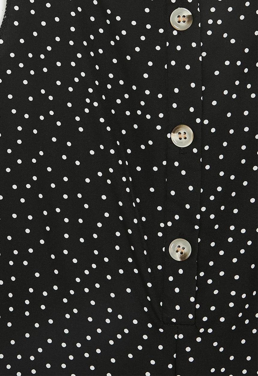 Pop Candy - Polka dot jumpsuit - black & white