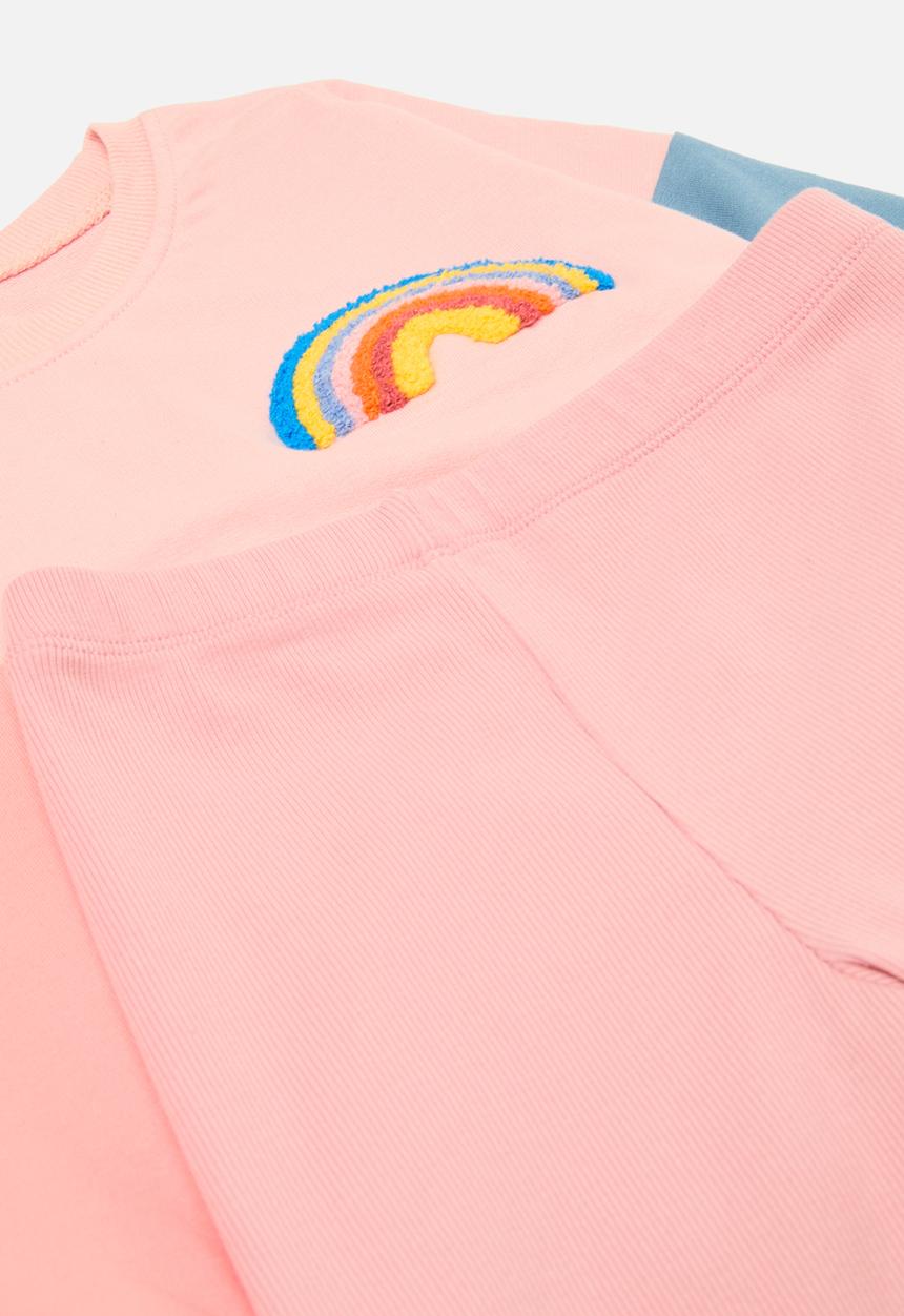 Pop Candy - Contrast sweat top & legging set - multi