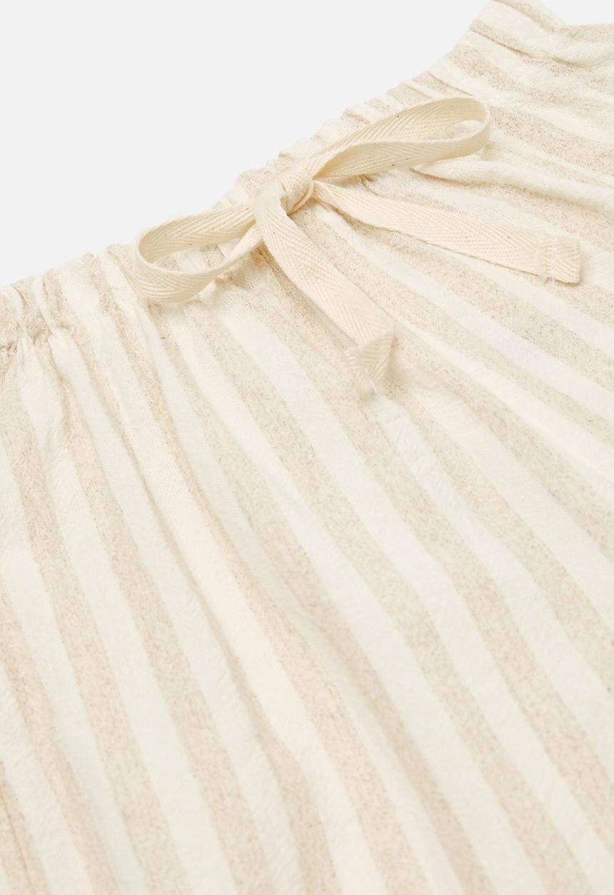 Pop Candy - Striped pants - beige & white