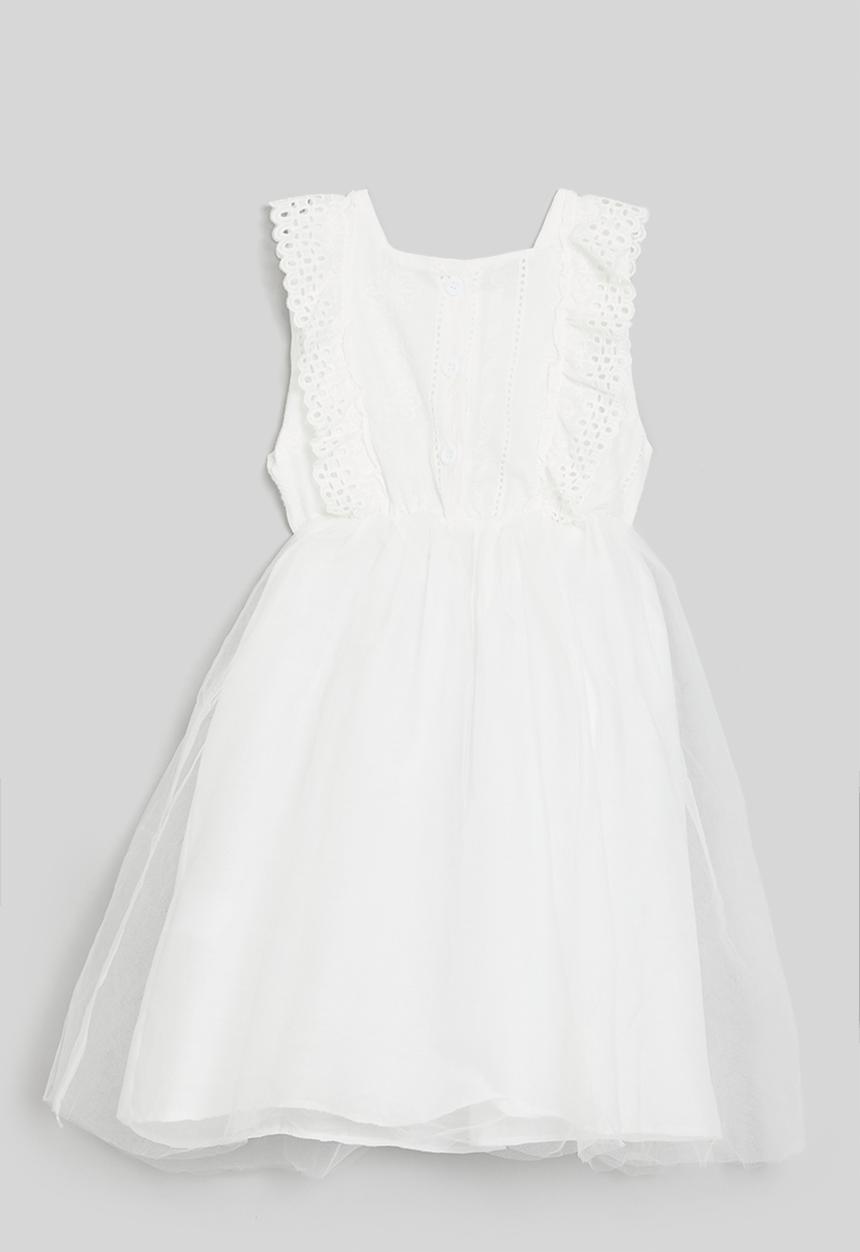 Pop Candy - Mesh occasion dress - white